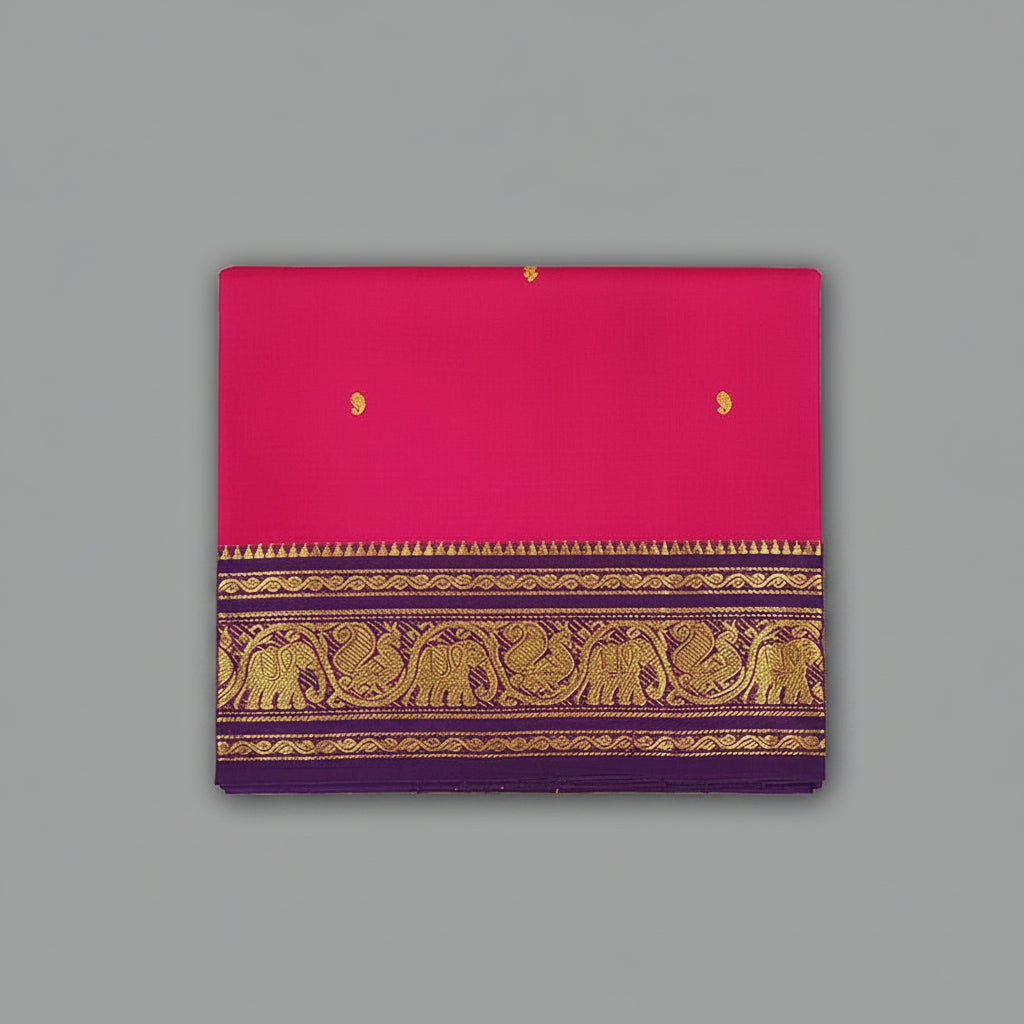 Hayagrivas Pink Handloom Chettinad Cotton Saree SSCKBF86F1-94