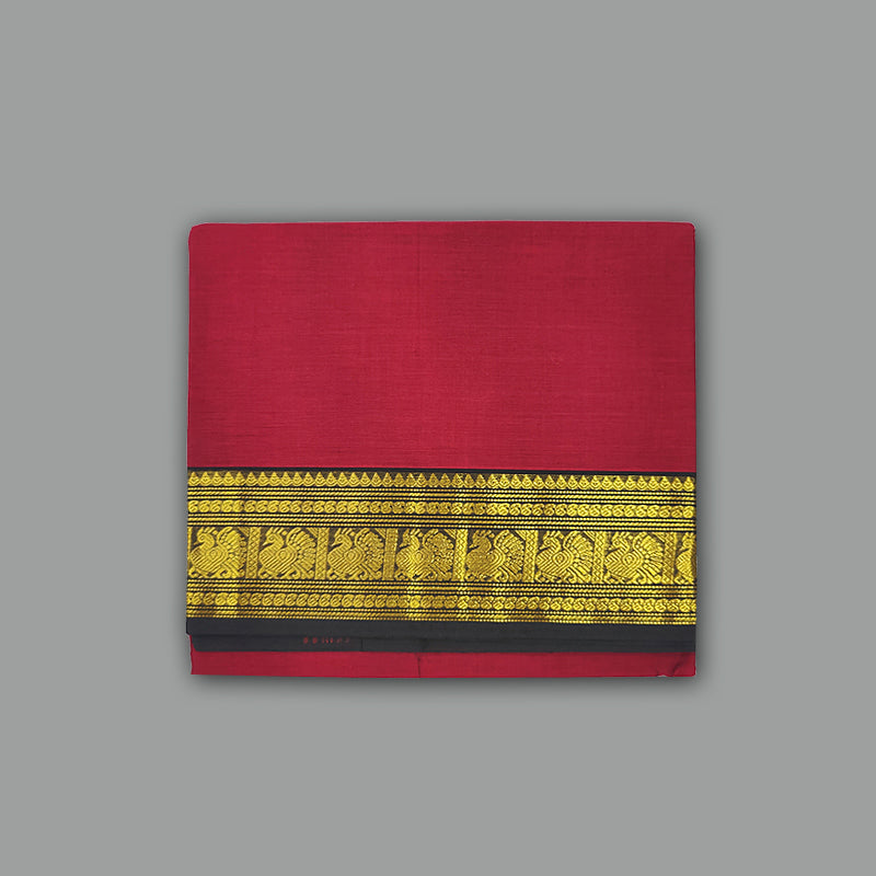 Hayagrivas Maroon Handloom Chettinad Cotton Saree SSKBF87F1-68