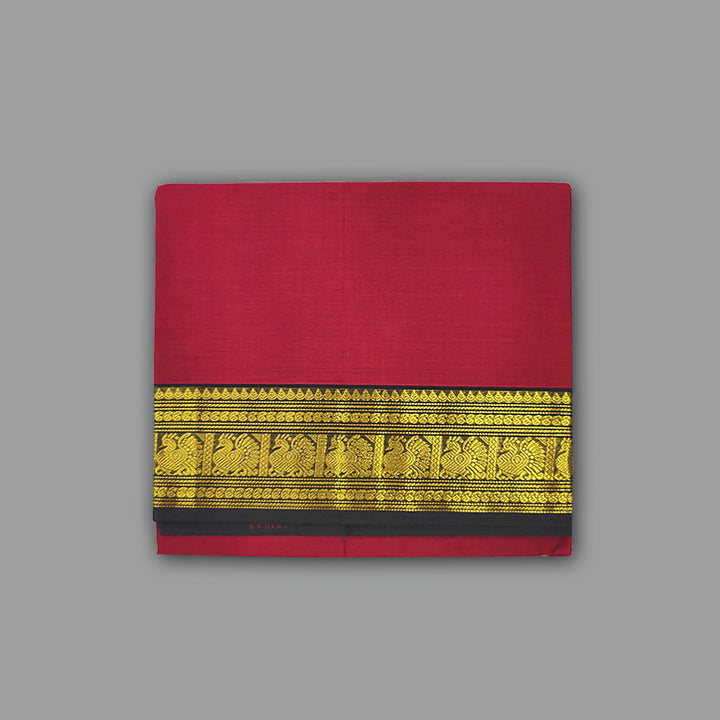 Hayagrivas Maroon Handloom Chettinad Cotton Saree SSKBF87F1-68