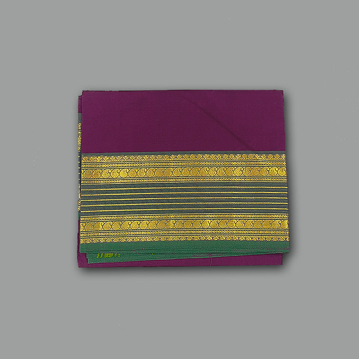 Hayagrivas Purple Handloom Chettinad Cotton Saree SSCKBF87F1-88