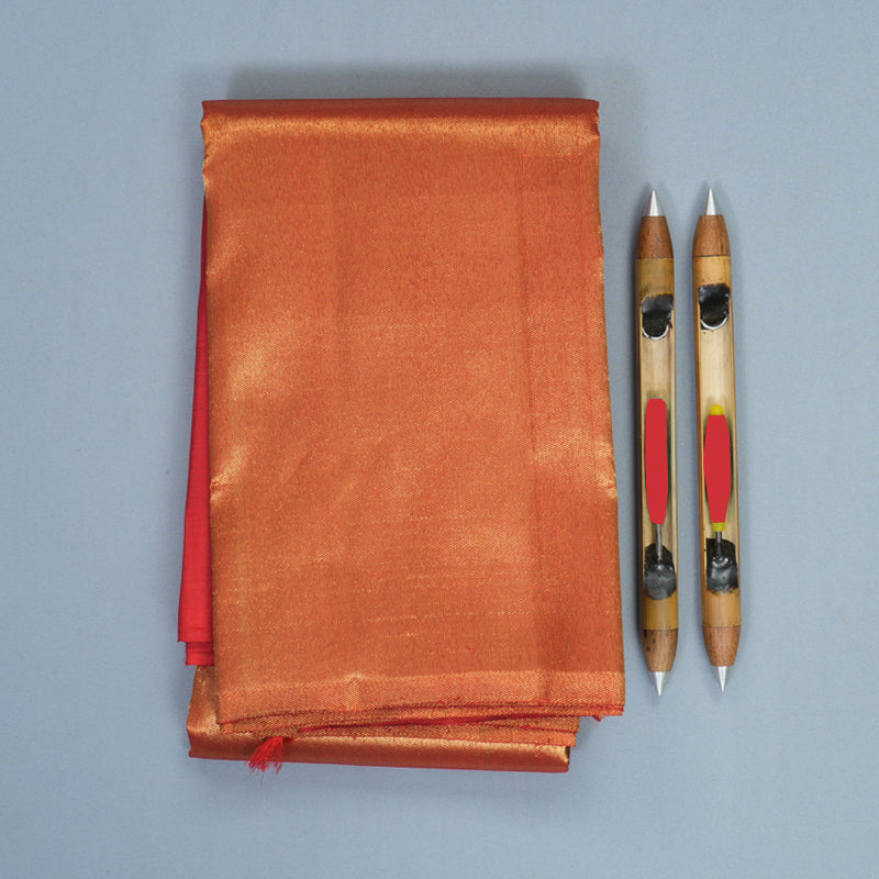 Hayagrivas Handloom Red Kanjivaram Silk Saree SSKBF90F2-1