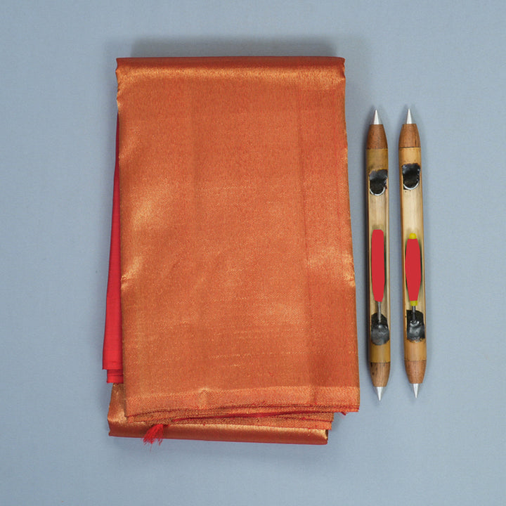 Hayagrivas Handloom Red Kanjivaram Silk Saree SSKBF90F2-1
