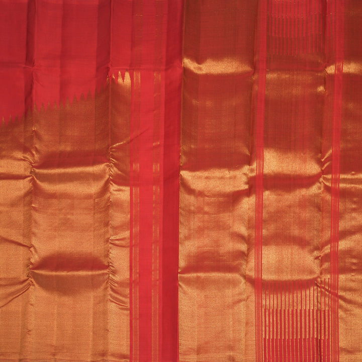 Hayagrivas Handloom Red Kanjivaram Silk Saree SSKBF90F2-1
