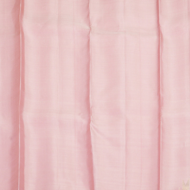Hayagrivas Handloom Pastel Pink Kanjivaram Silk Saree with Pista Green Border SSKBF90F3-1