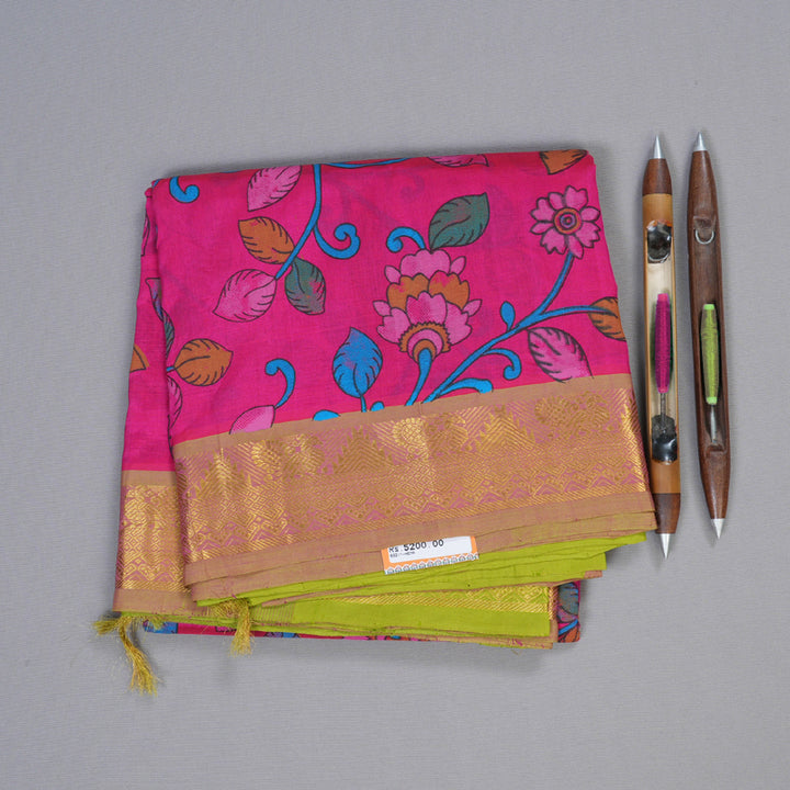 Hayagrivas Handloom Printed Silk Cotton Saree SWBD692K1-10