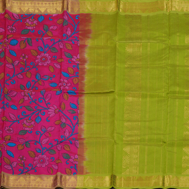 Hayagrivas Handloom Printed Silk Cotton Saree SWBD692K1-10