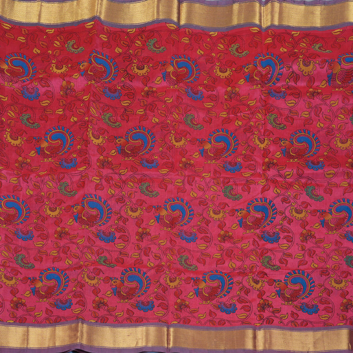 Hayagrivas Handloom Printed Silk Cotton Saree SWBD692K1-17