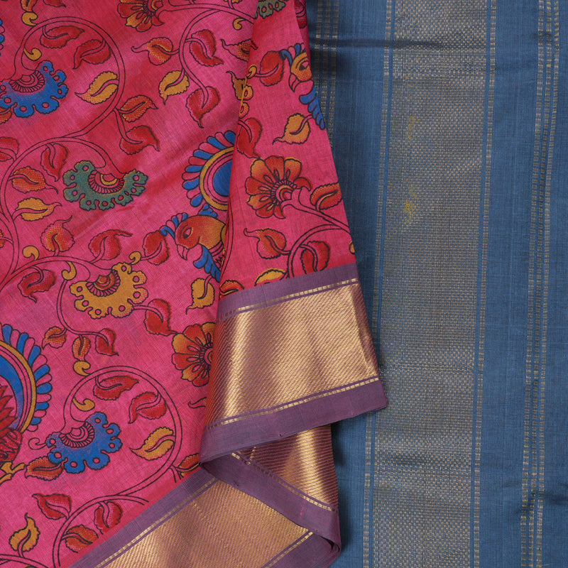 Hayagrivas Handloom Printed Silk Cotton Saree SWBD692K1-17