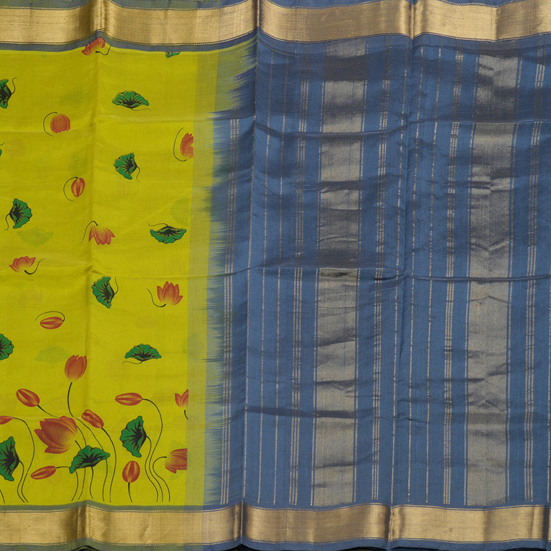 Hayagrivas Handloom Printed Silk Cotton Saree SWBD692K1-2