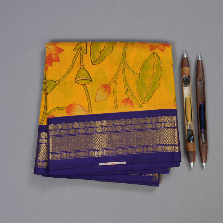 Hayagrivas Handloom Printed Silk Cotton Saree SWBD692K2-9