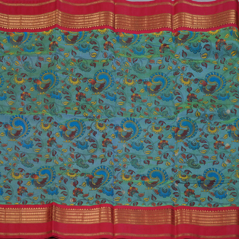 Hayagrivas Handloom Printed Silk Cotton Saree SWBD692K3-2