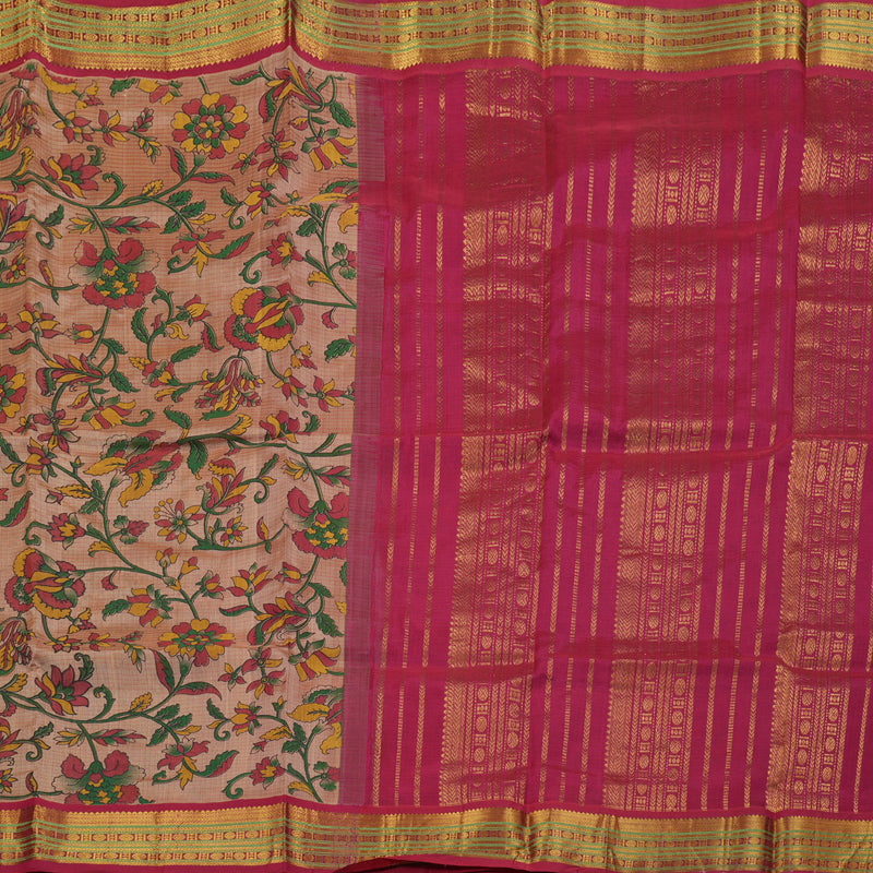 Hayagrivas Handloom Printed Silk Cotton Saree SWBD692K4-3