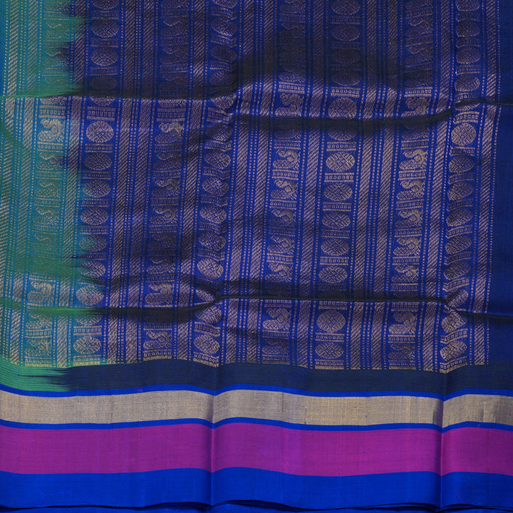 Hayagrivas Handloom Printed Silk Cotton Saree SWBD692K5-10