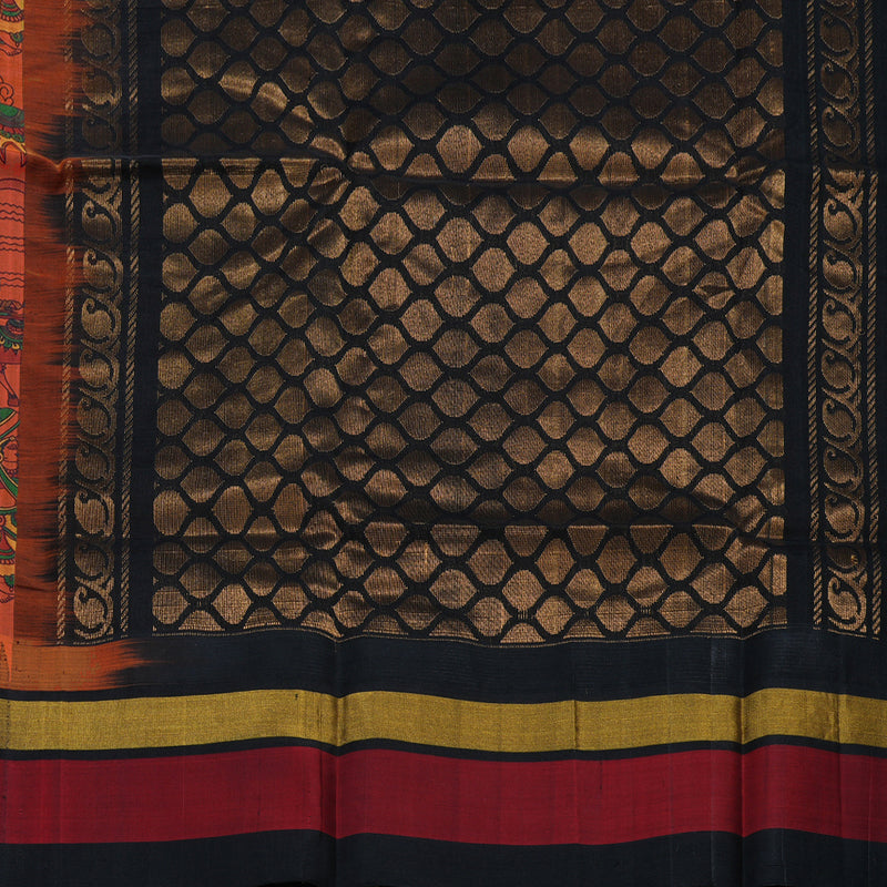 Hayagrivas Handloom Printed Silk Cotton Saree SWBD692K5-9