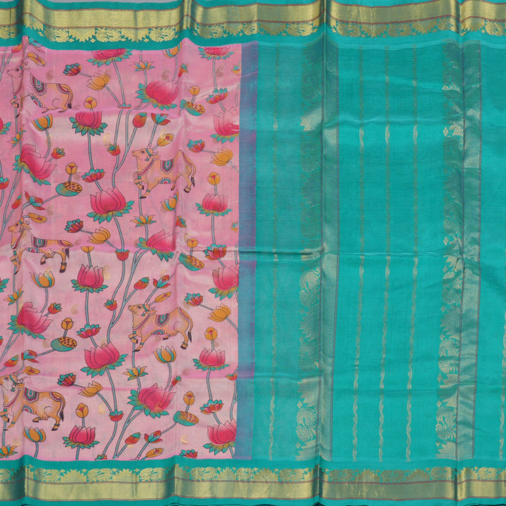 Hayagrivas Handloom Printed Silk Cotton Saree SWBE736A4-2