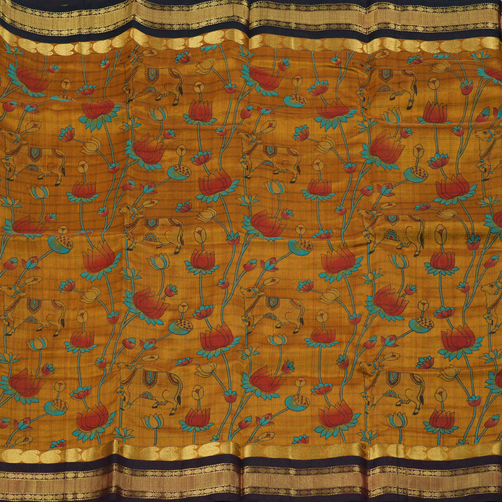 Hayagrivas Handloom Printed Silk Cotton Saree SWBE736A4-4