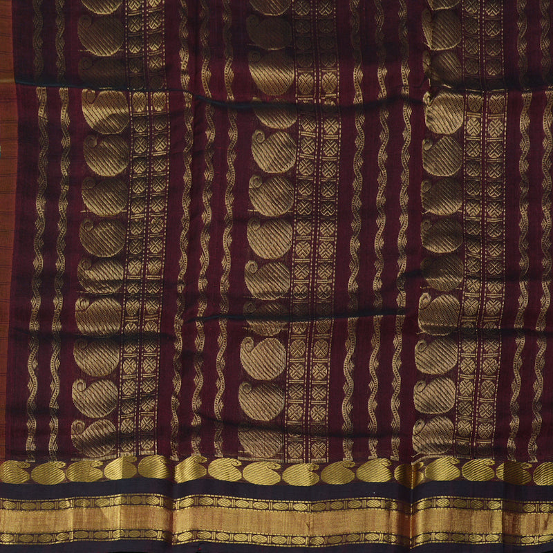 Hayagrivas Handloom Printed Silk Cotton Saree SWBE736A4-4
