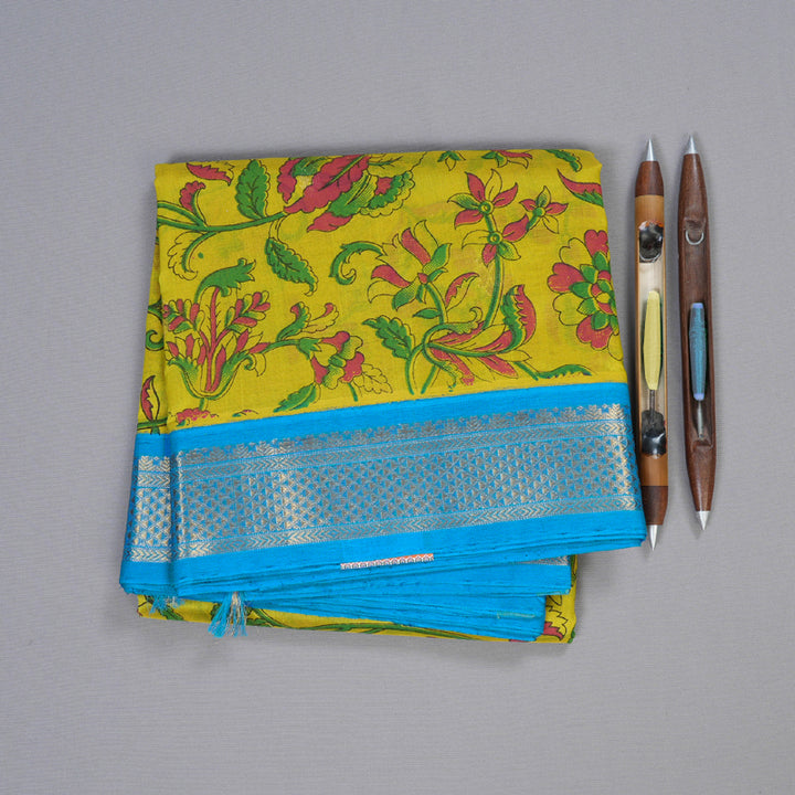 Hayagrivas Handloom Printed Silk Cotton Saree SWBE736A4-5