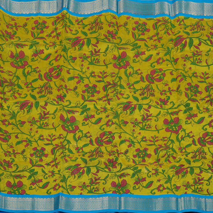 Hayagrivas Handloom Printed Silk Cotton Saree SWBE736A4-5