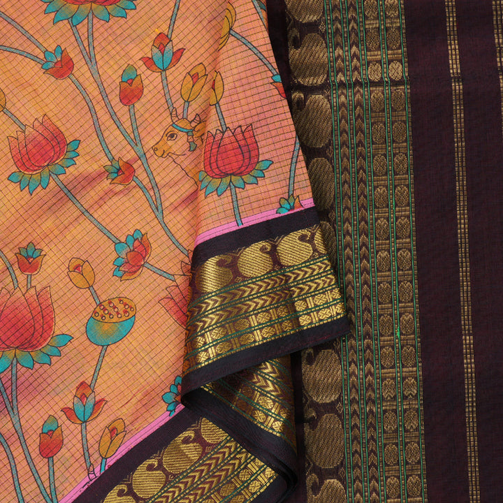 Hayagrivas Handloom Printed Silk Cotton Saree SWBE736A4-6