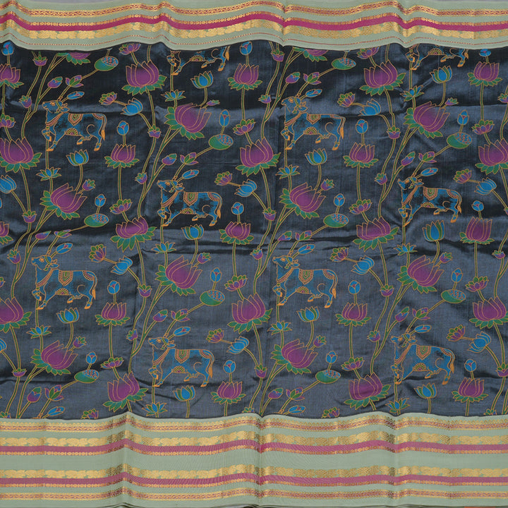 Hayagrivas Handloom Printed Silk Cotton Saree SWBE736A5-2