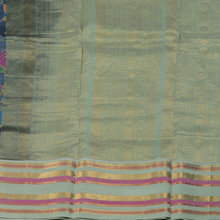Hayagrivas Handloom Printed Silk Cotton Saree SWBE736A5-2