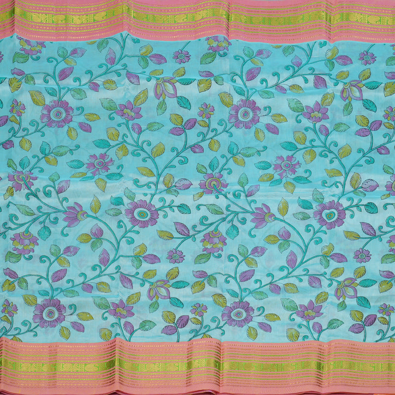 Hayagrivas Handloom Printed Silk Cotton Saree SWBE736A5-6