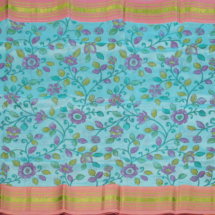 Hayagrivas Handloom Printed Silk Cotton Saree SWBE736A5-6