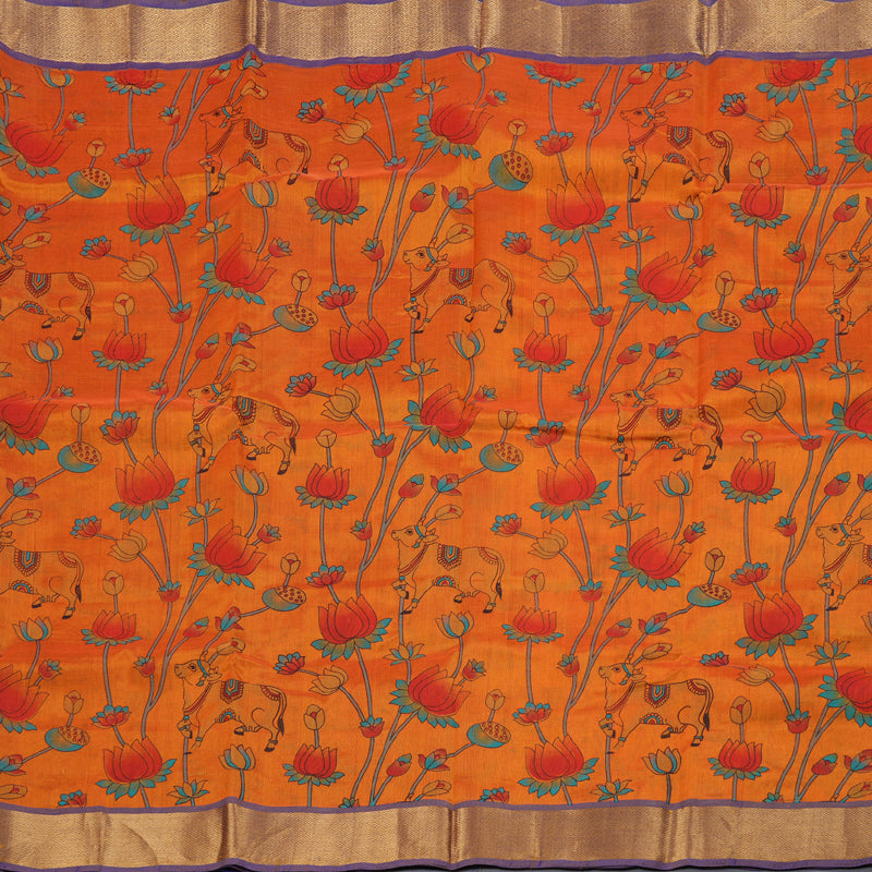 Hayagrivas Handloom Printed Silk Cotton Saree SWBE737A1-1