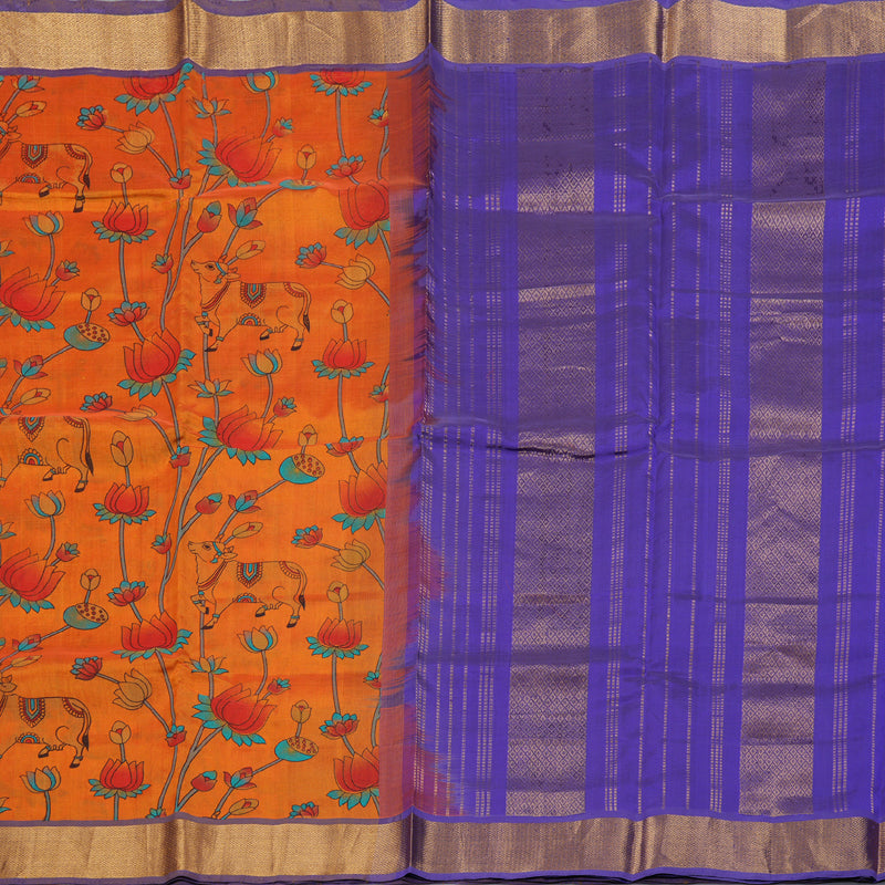 Hayagrivas Handloom Printed Silk Cotton Saree SWBE737A1-1