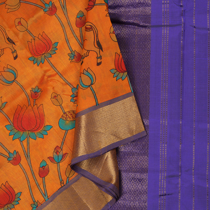 Hayagrivas Handloom Printed Silk Cotton Saree SWBE737A1-1