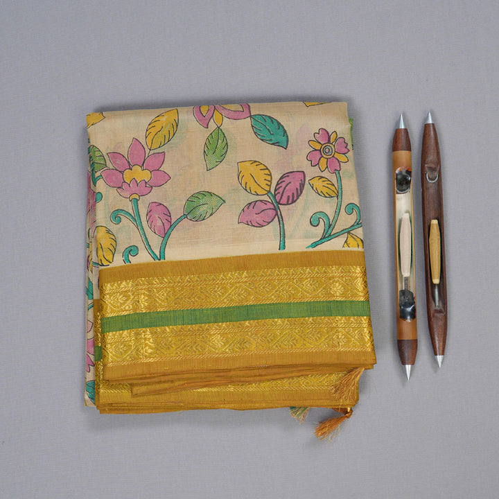 Hayagrivas Handloom Printed Silk Cotton Saree SWBE737A2-1