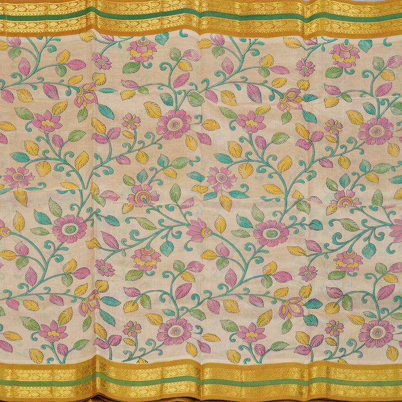 Hayagrivas Handloom Printed Silk Cotton Saree SWBE737A2-1