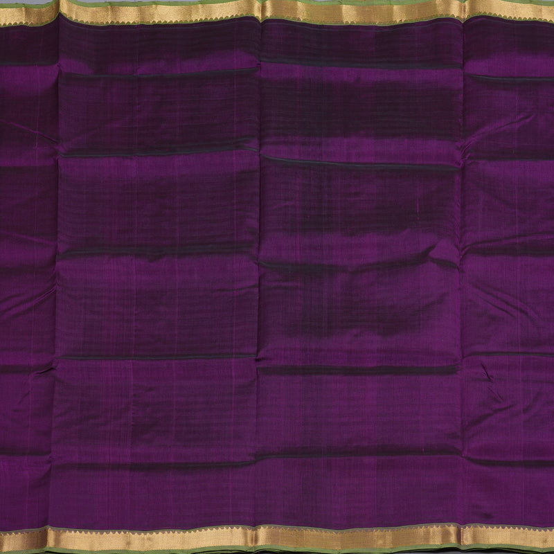 Hayagrivas Handloom Silk Cotton Saree In Royal Dark Purple SWBE809C1-5