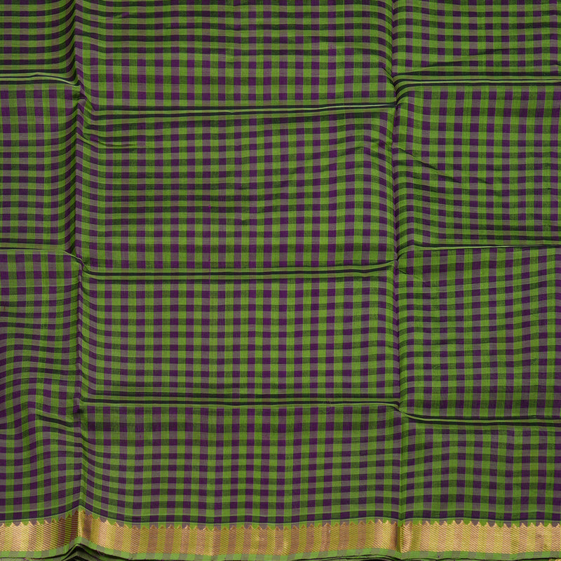 Hayagrivas Handloom Silk Cotton Saree In Royal Dark Purple SWBE809C1-5