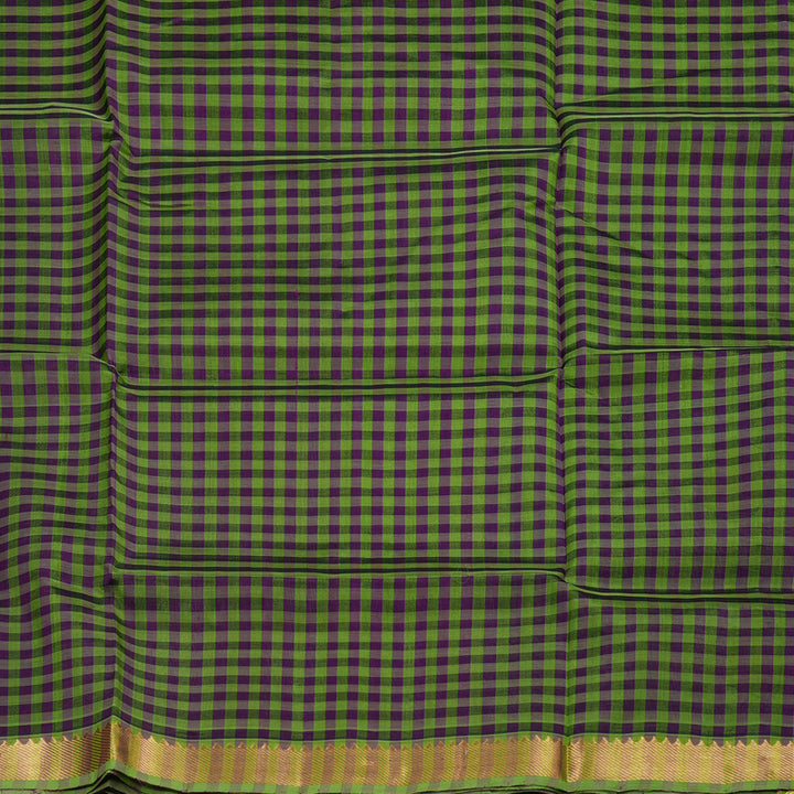 Hayagrivas Handloom Silk Cotton Saree In Royal Dark Purple SWBE809C1-5