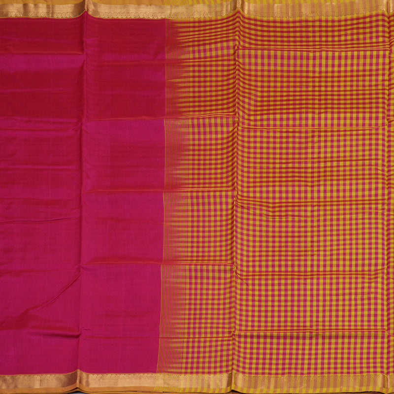 Hayagrivas Handloom Silk Cotton Saree in Enchanting Pink SWBE809C1-7