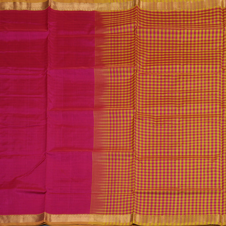 Hayagrivas Handloom Silk Cotton Saree in Enchanting Pink SWBE809C1-7