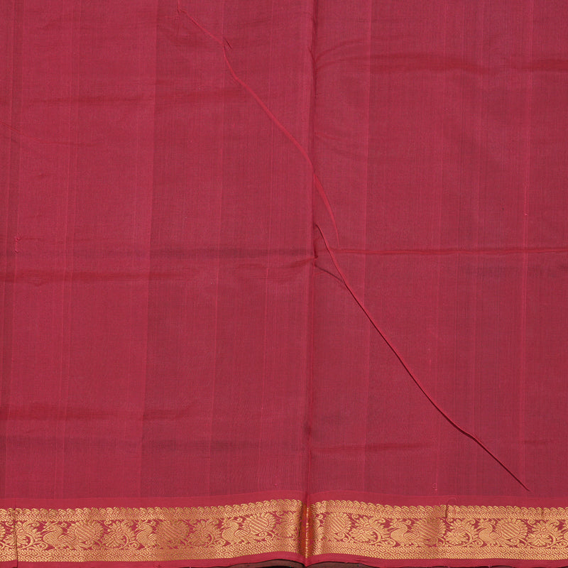 Hayagrivas Handloom Silk Cotton Saree in Striking Bottle Green SWBE809C2-11