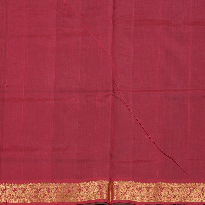 Hayagrivas Handloom Silk Cotton Saree in Striking Bottle Green SWBE809C2-11