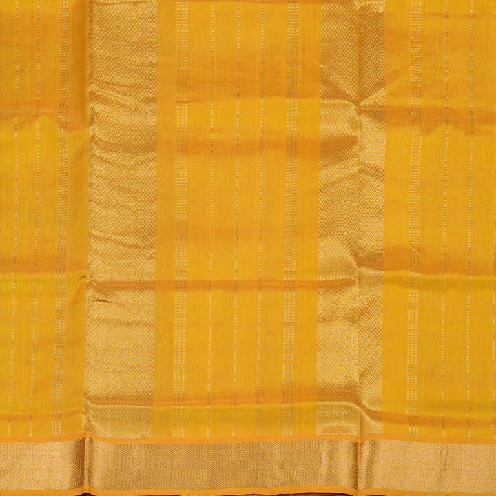 Hayagrivas Handloom Silk Cotton Saree in Ornate Dark Cobalt Blue SWBE809C2-12