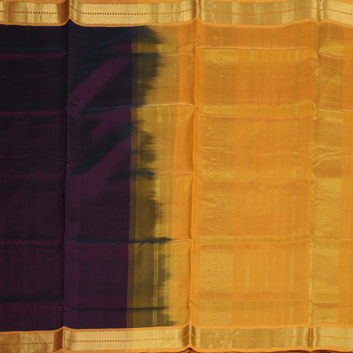 Hayagrivas Handloom Silk Cotton Saree in Graceful Brown SWBE809C2-6