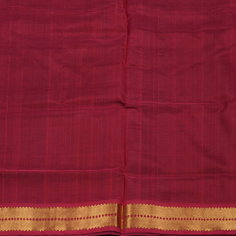 Hayagrivas Handloom Silk Cotton Saree in Majestic Dark Brown SWBE809C2-8