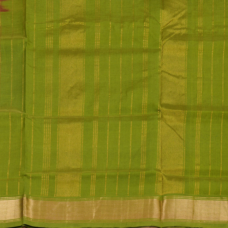 Hayagrivas Handloom Silk Cotton Saree in Resplendent Reddish Pink SWBE809C2-9