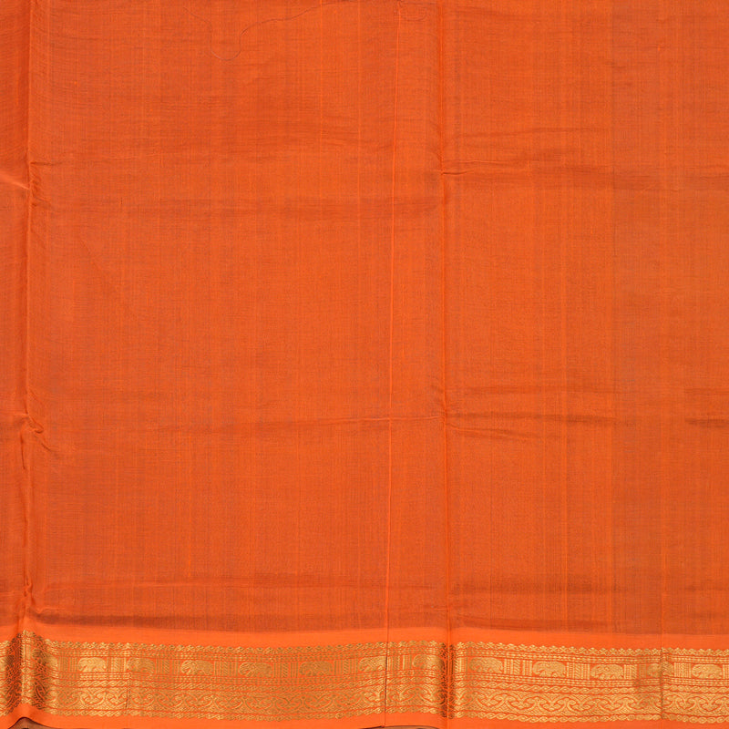 Hayagrivas Handloom Silk Cotton Saree in Luminous Bottle Green SWBE809C3-4