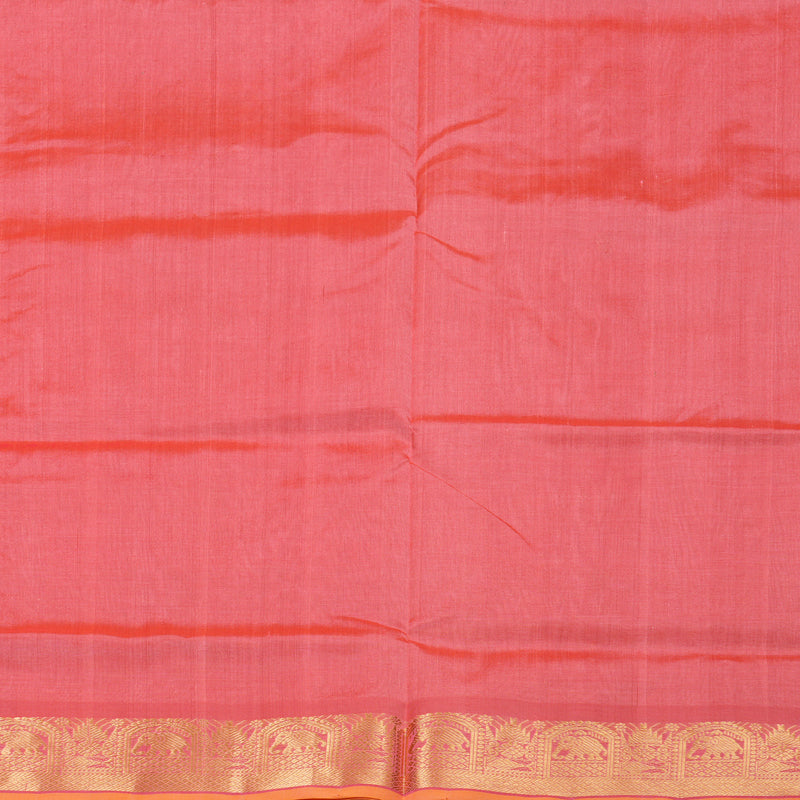 Hayagrivas Handloom Silk Cotton Saree in Delicate Orange Pink SWBE809C3-6