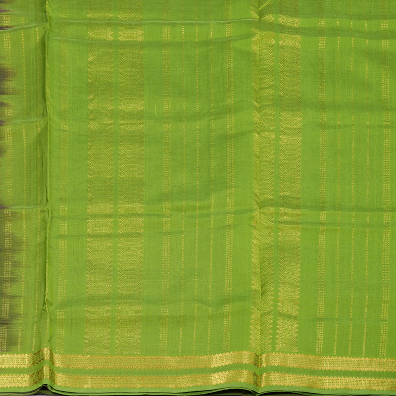 Hayagrivas Handloom Silk Cotton Saree in Stylish Dark Purple SWBE809C3-8