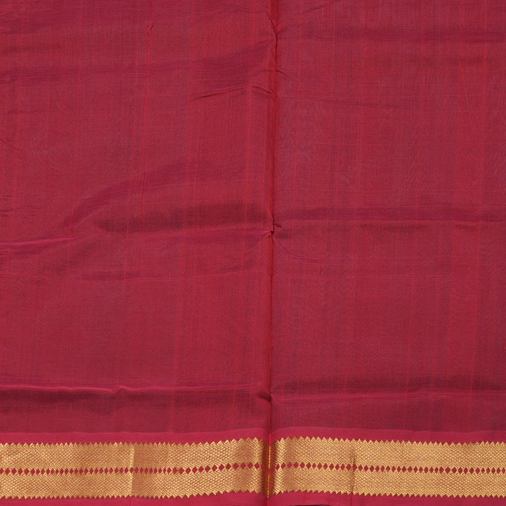 Hayagrivas Handloom Silk Cotton Saree in Mesmerizing Peacock Green SWBE809C3-9