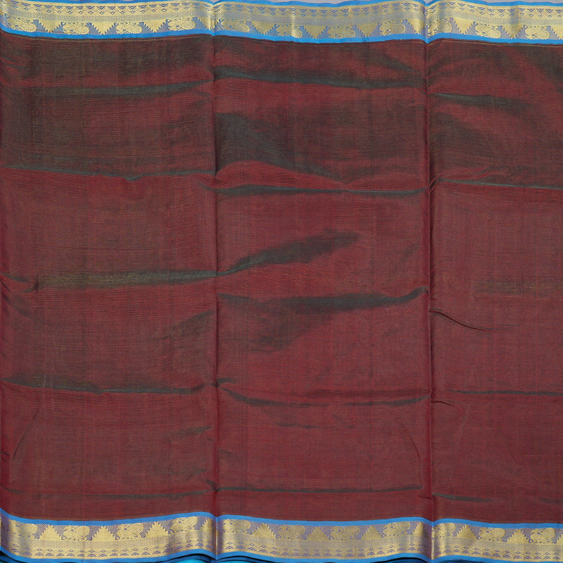 Hayagrivas Handloom Silk Cotton Saree in Majestic Wine Maroon SWBE809C5-10