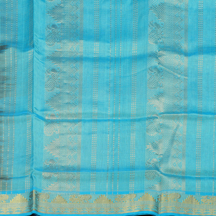 Hayagrivas Handloom Silk Cotton Saree in Majestic Wine Maroon SWBE809C5-10